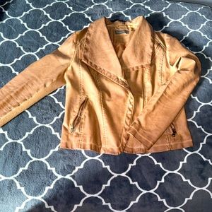 Cute Hipster Leather Like Jacket